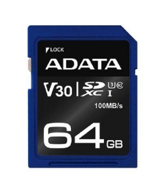 ADATA 64GB SDXC CARD CLASS 10 UHS-3 V30S