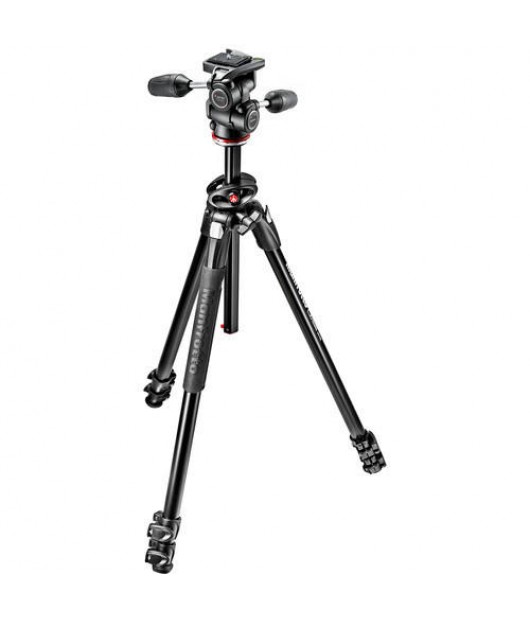 MANFROTTO 290 DUAL ALU 3 SECTION TRIPOD WITH 804 3 WAY HEAD