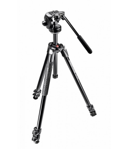 MANFROTTO 290 XTRA ALU TRIPOD WITH 128RC FLUID HEAD