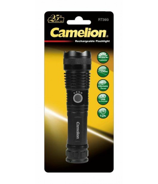 CAMELION RT393 RECHARGEABLE FLASHLIGHT 1200 LUMENS TORCH