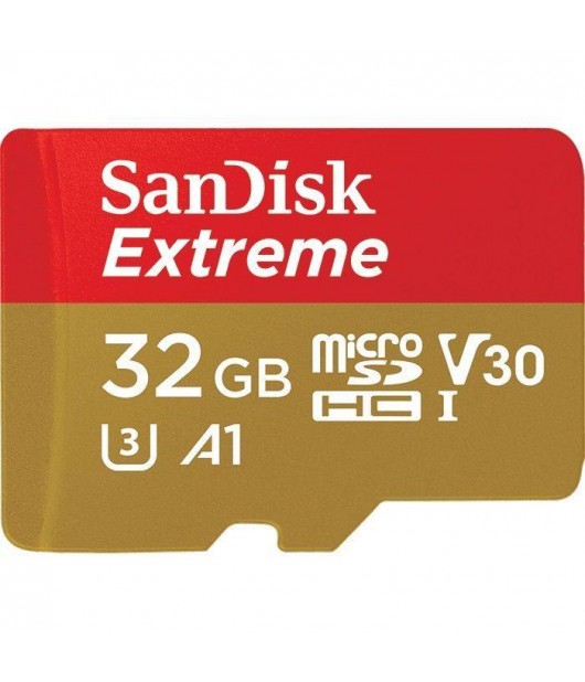 SANDISK EXTREME MICRO SDHC 32GB 100MB/S C10 U3