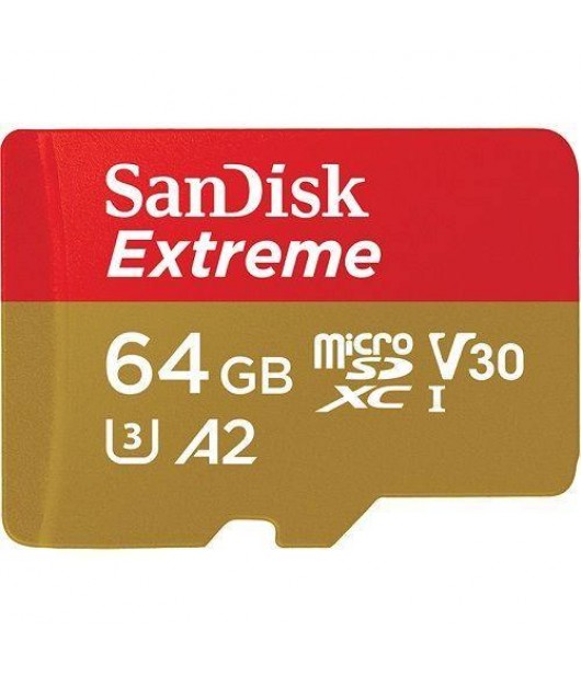 SANDISK EXTREME MICRO SDXC 64GB 160MB/S C10 U3