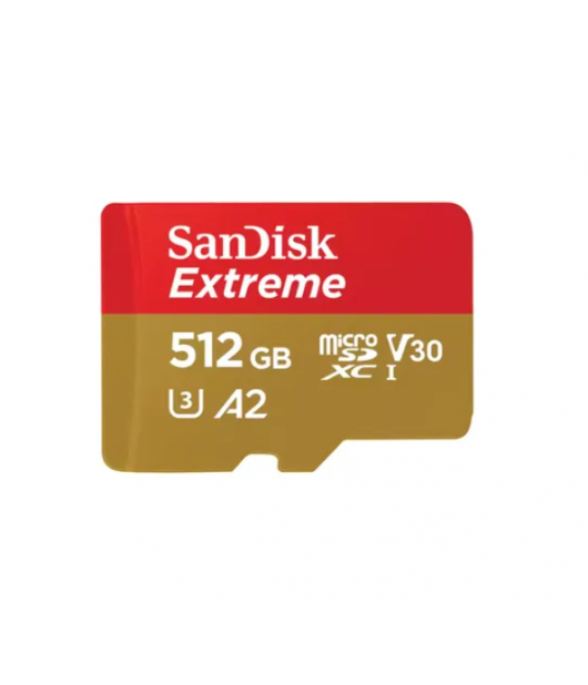 SANDISK EXTREME MICRO SDXC 512GB 190MB/S UHS-I MEMORY CARD